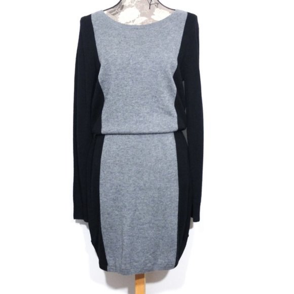 LOFT Dresses & Skirts - NWT LOFT Sweater Dress Sz M Wool Color Block